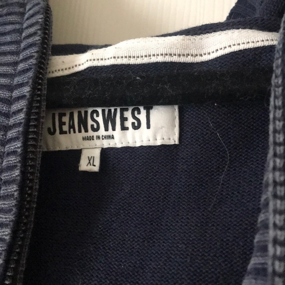 Men’s Navy Blue Hoodie - Picture 3 of 7